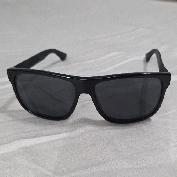 Gucci Urban Black Rectangle Sunglasses GG0010S
